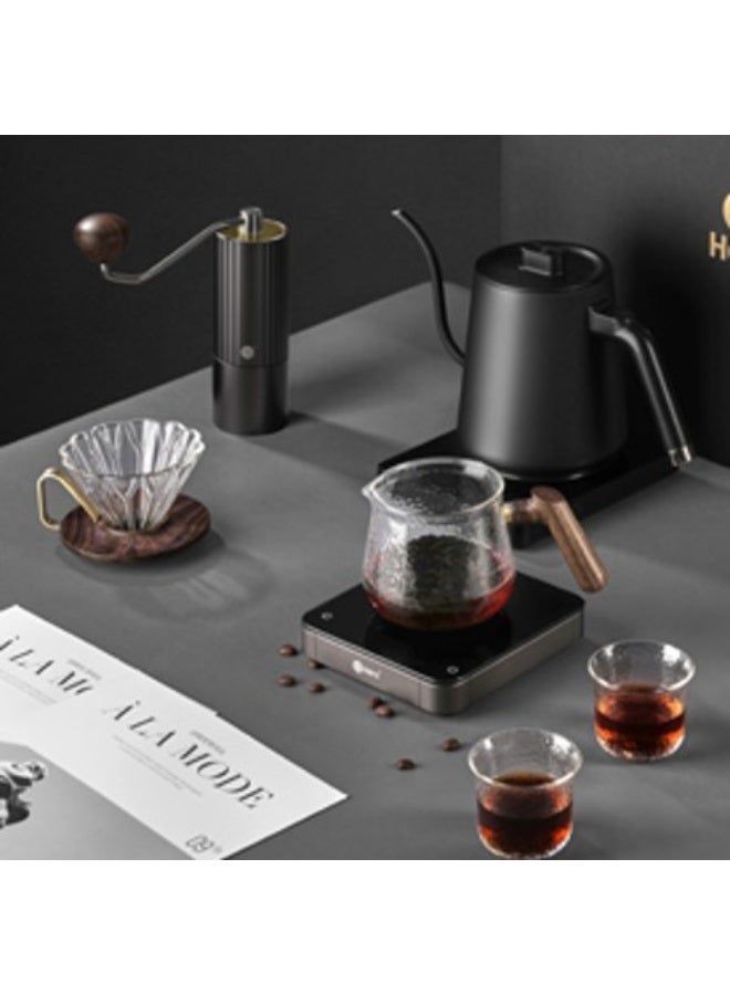 zeroHero Z3 Pro Advanced Pour Over Coffee Gift Box Set (8-in-1) – Hand Grinder, Electric Temp Control Kettle, Coffee Scale, Dripper & Server – Black - Image 4